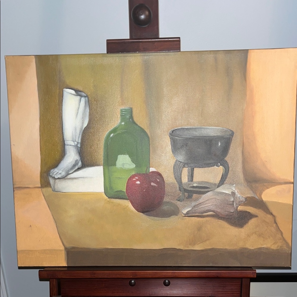 Original Still Life Painting Art Piece by Maria Lucia Londoño 2010 Oil Canvas